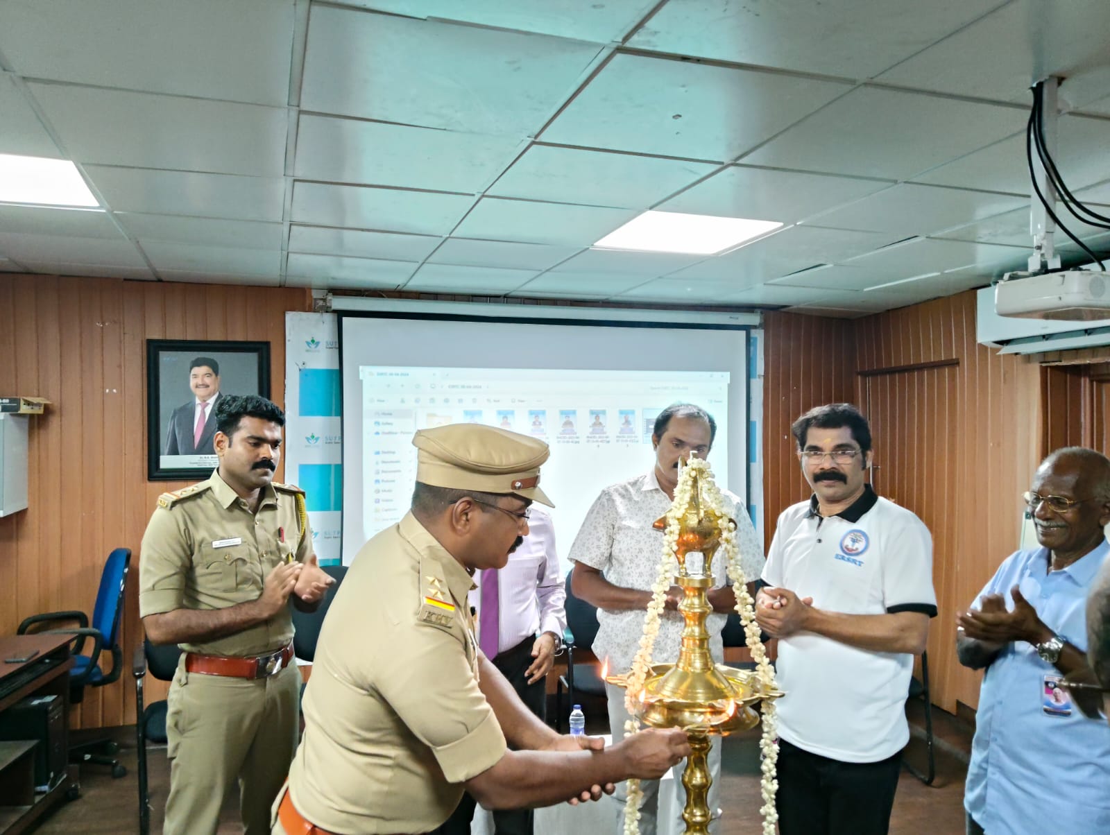 ERSRT Kerala website launch ceremony with dignitaries and sponsors